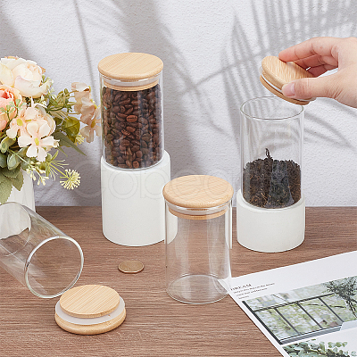 Transparent Glass Jar DIY-WH0060-23B-1