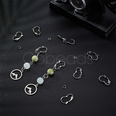 40Pcs 304 Stainless Steel Leverback Earring Findings STAS-UN0052-48-1