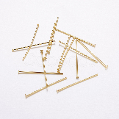 Brass Flat Head Pins X-KK-F714-06G-B-1