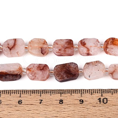 Natural Hematoid Quartz/Ferruginous Quartz Beads Strands G-T138-26A-04-1