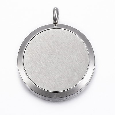 316 Surgical Stainless Steel Diffuser Locket Pendants STAS-H404-12-1