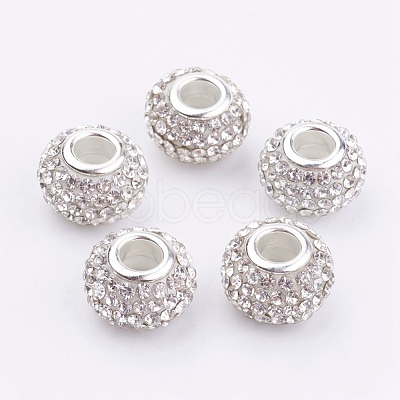 Grade A Rhinestone European Beads CPDL-H001-7-1