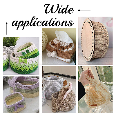 2Pcs Pentagon Wooden Basket Bottoms WOOD-PH0001-84-1