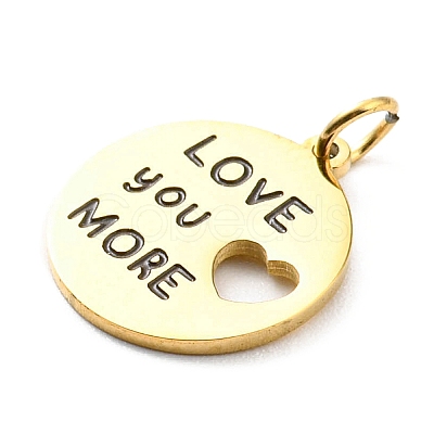 304 Stainless Steel Charms STAS-B044-07G-1