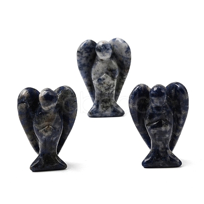 Natural Blue Spot Jasper Angel Figurine DJEW-N006-01A-20-1
