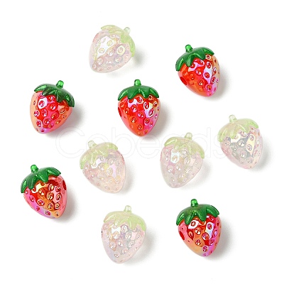 20Pcs 2 Colors Electroplate Opaque Acrylic Pendants PACR-CJ0001-43-1