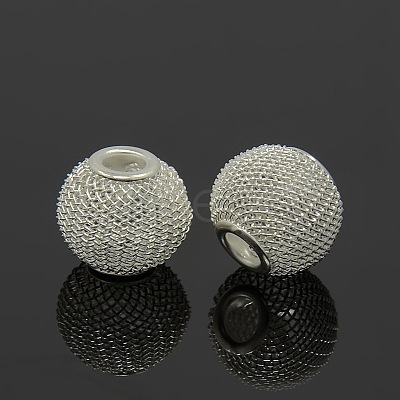 Iron Wire Mesh Beads IFIN-16D-S-1