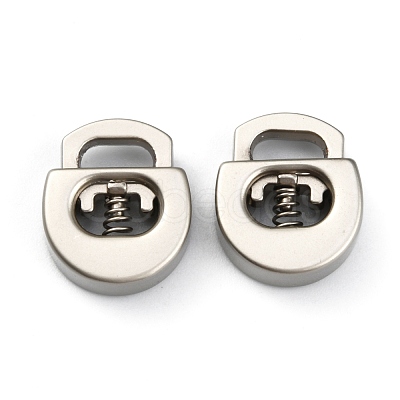 Alloy Spring Cord Locks FIND-WH0110-063MP-1
