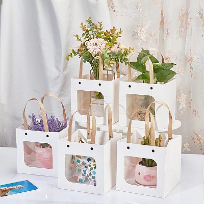 Craft Paper Handbags CARB-WH0018-03B-1