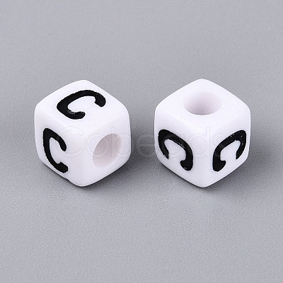 Opaque Acrylic Beads SACR-N020-04A-C-1