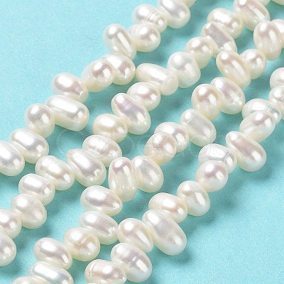 Natural Cultured Freshwater Pearl Beads Strands PEAR-J007-51-1