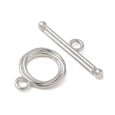 Brass Toggle Clasps KK-CBAFC6C-07G-P-1