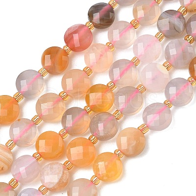 Natural Red Agate Beads Strands G-K389-B90-01-1