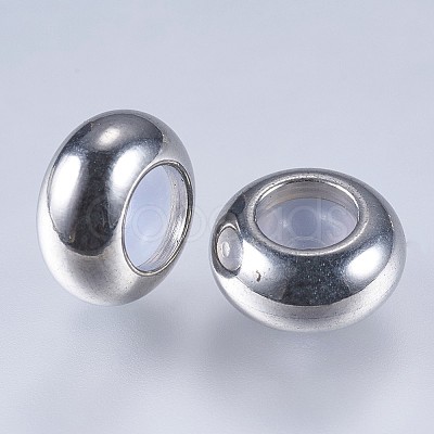 201 Stainless Steel Beads X-STAS-F145-06P-G-1