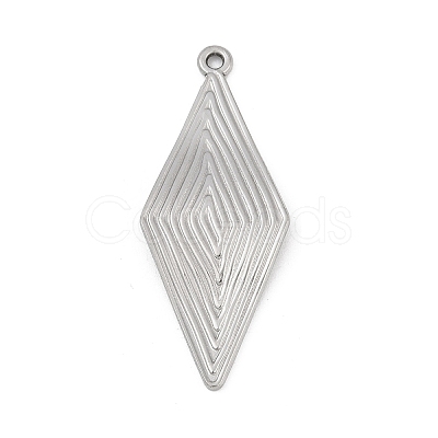 304 Stainless Steel Pendants STAS-D366-02B-P-1