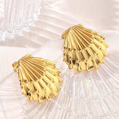304 Stainless Steel Stud Earrings SA-CBA46AF-06G-01-1