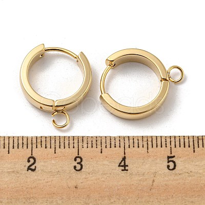 201 Stainless Steel Huggie Hoop Earrings Findings STAS-A167-01T-G-1