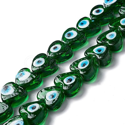 Handmade Evil Eye Lampwork Beads LAMP-F021-02B-1