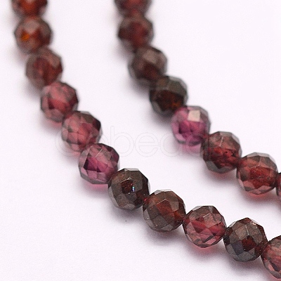 Natural Garnet Beads Strands LS-G-F509-37-3mm-1