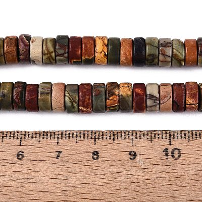 Natural Picasso Jasper/Polychrome Jasper Beads Strands G-N367-03A-08-1