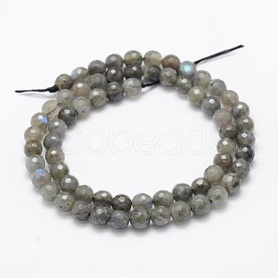 Natural Labradorite Beads Strands G-P322-30-6mm-1