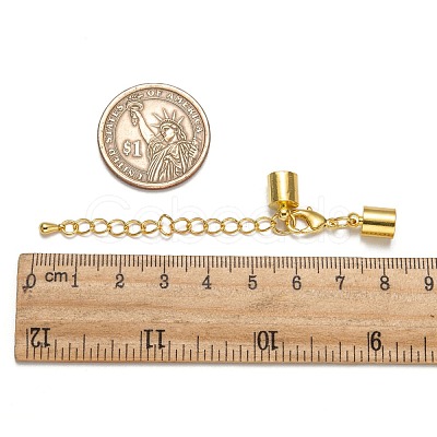 Brass Chain Extender KK-L089-03G-NF-1