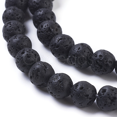 Natural Lava Rock Beads Strands X-g434-8-1