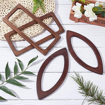 4Pcs 2 Styles Wooden Handles Replacement FIND-CA0002-22-1