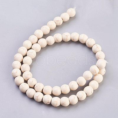 Synthetic Magnesite Beads Strands TURQ-8D-011-1