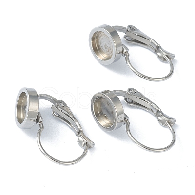 Tarnish Resistant 304 Stainless Steel Leverback Earring Findings KK-H152-09A-P-1