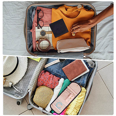 Portable Rectangle Polyester Jewelry Storage Bags ABAG-WH0046-98-1
