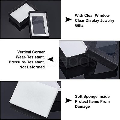 Rectangle Valentines Day Presents Packages Cardboard Jewelry Set Boxes CBOX-NB0001-04-1