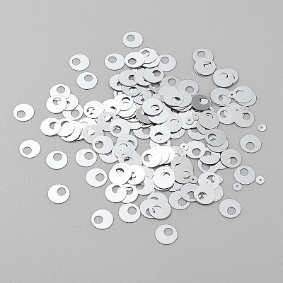 250Pcs Iridescent PVC Paillette/Sequin Links PVC-WH2004-01A-1