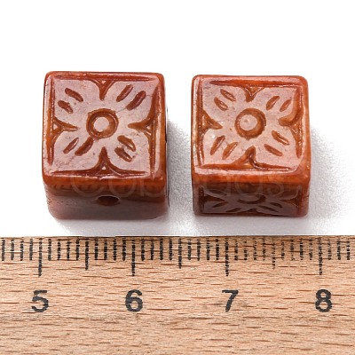 Natural Myanmar Jade Dyed Carved Beads GG-CBABA9C-09-1
