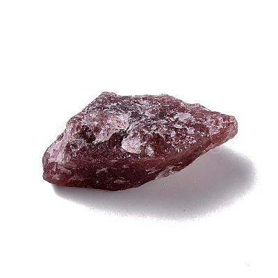Rough Raw Natural Strawberry Quartz Beads G-K314-02-1