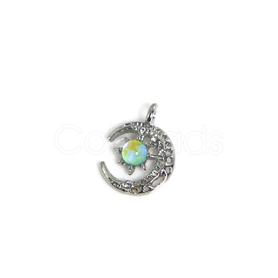 Alloy Moon Charm Pendant Crescent Moon Charms with sun Half Moon pendant for Jewelry Necklace Earring Making Crafts FIND-SZC0010-442-1
