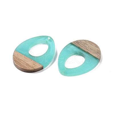 Resin & Wood Pendants WOOD-F015-17E-1