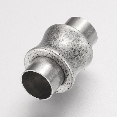 304 Stainless Steel Magnetic Clasps with Glue-in Ends STAS-E144-054AS01-1