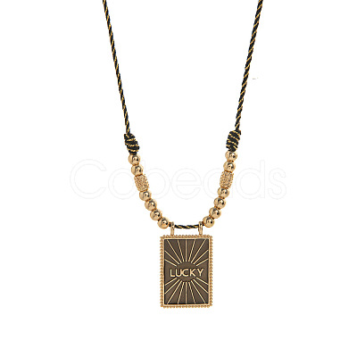 Brass and Enamel Pendant Necklaces FS-WG2CA9F-25-1