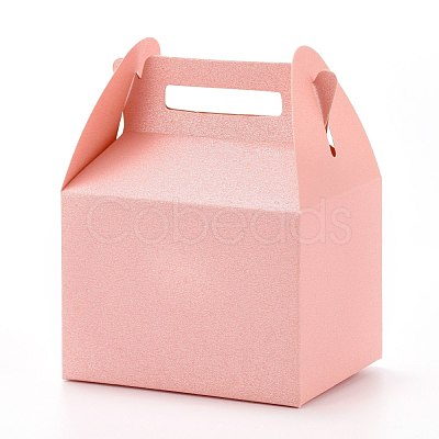 Creative Portable Foldable Paper Gift Box with Handles CON-E021-02C-1