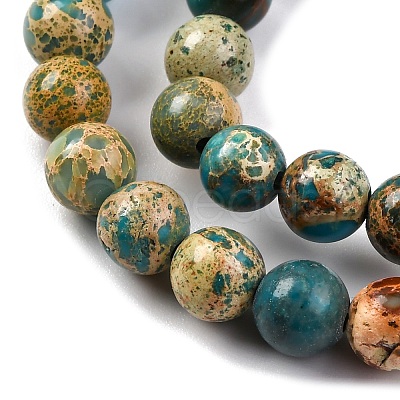 Dyed Natural Regalite/Imperial Jasper/Sea Sediment Jasper Beads Strands G-B124-C02-06-1