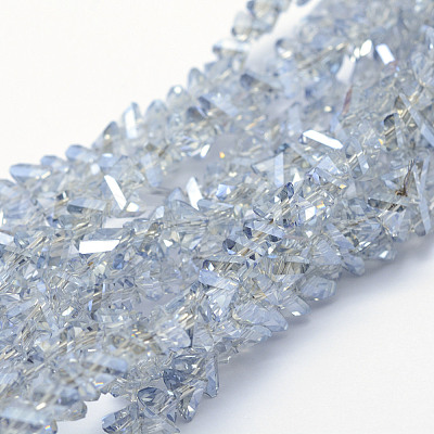 Electroplate Glass Beads Strands EGLA-J143-A-PL01-1