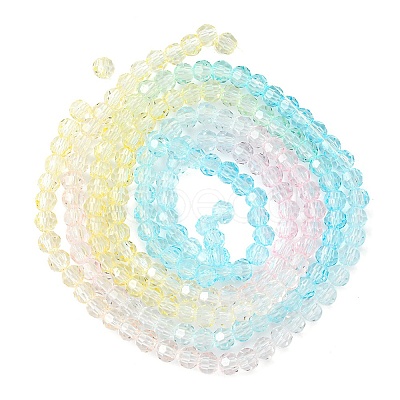 Transparent Glass Beads Strands GLAA-YW0001-59A-1