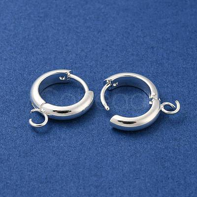 201 Stainless Steel Huggie Hoop Earring Findings STAS-P283-01X-S-1