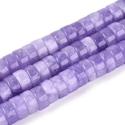 Dyed Natural White Jade Beads Strands G-T143-17F-1