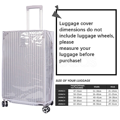 Transparent PVC Luggage Cover AJEW-WH20080-52L-1