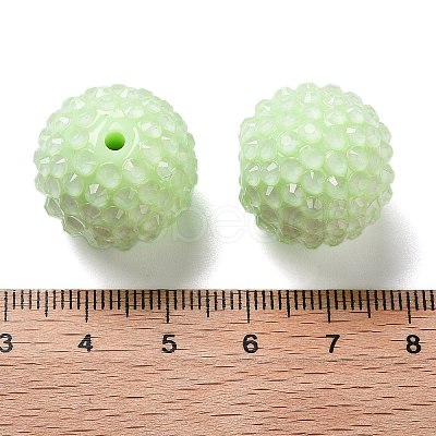 Chunky Resin Rhinestone Bubblegum Ball Beads RESI-S259-A10-1