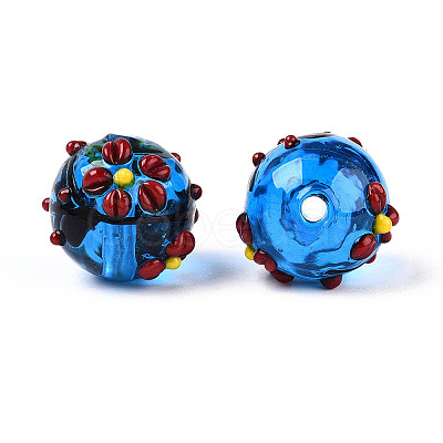 Handmade Lampwork Enamel Beads X1-LAMP-T023-23B-1
