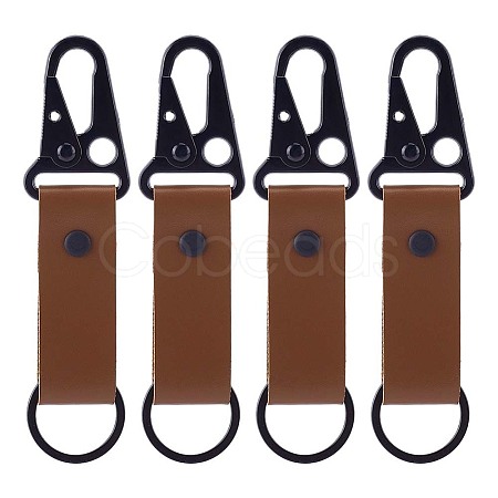 4Pcs PU Leather Belt Keychains AJEW-PH0010-27B-1