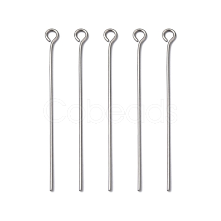 Tarnish Resistant 304 Stainless Steel Eye Pin X-STAS-R045-40mm-1
